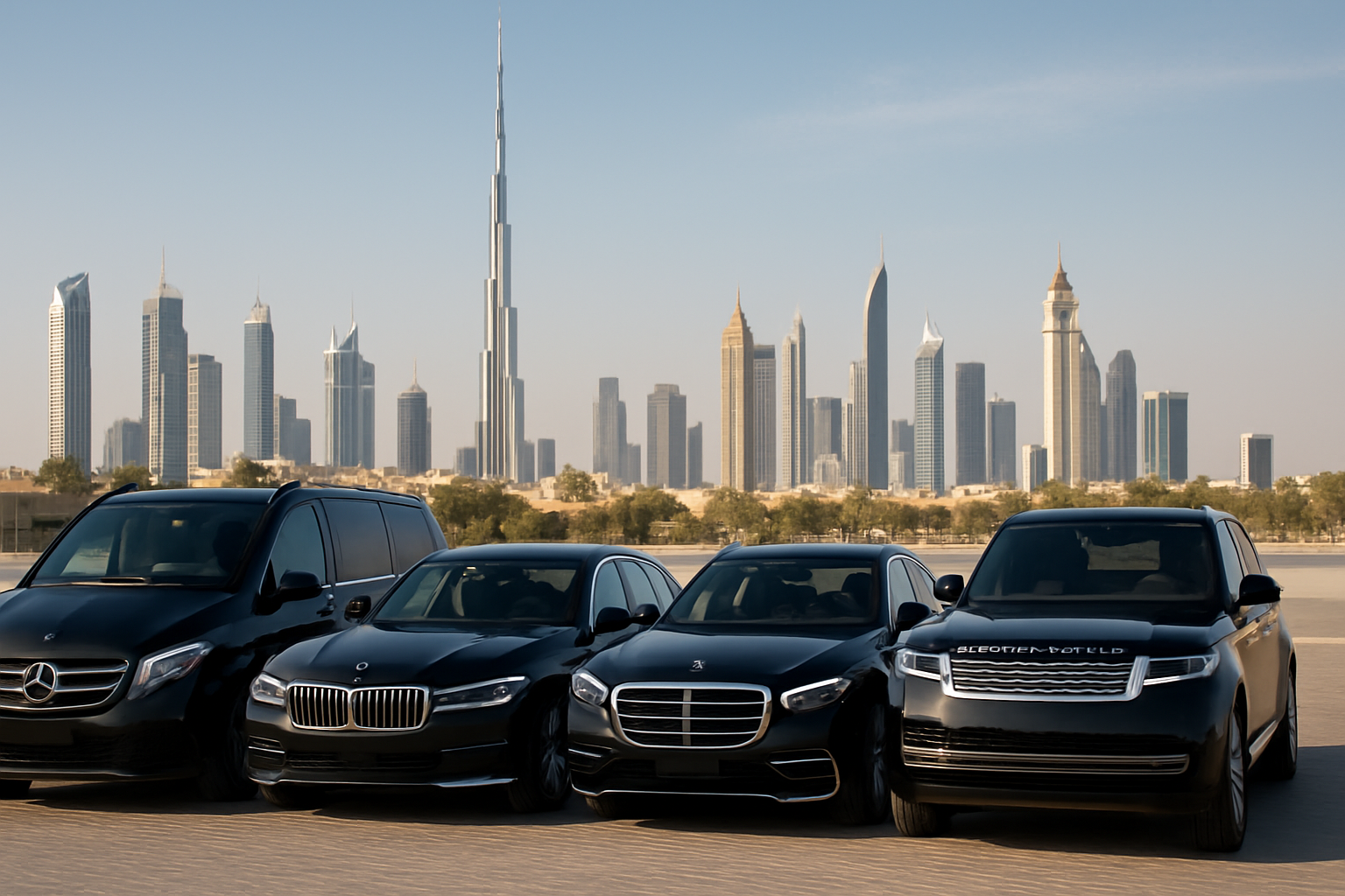 Luxury vehicles for comfortable travel in Dubai
